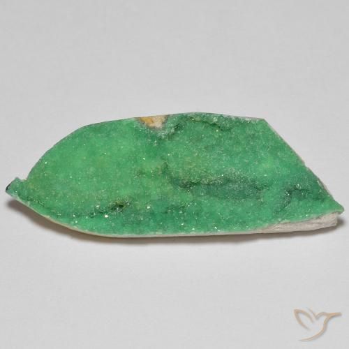 12.46ct Naturale Verde giallastro Druzy Variscite, Taglio a fantasia, Opaco