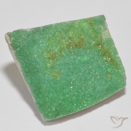 Druzy Variscite Trifoglio verde naturale da 14.79 ct, Taglio a fantasia, Opaco