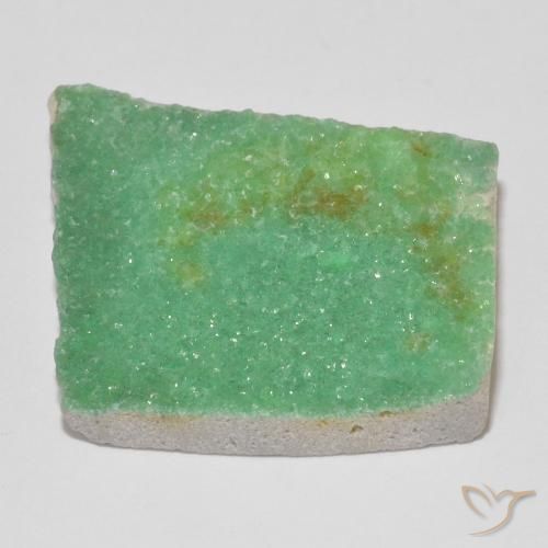 Druzy Variscite Trifoglio verde naturale da 14.79 ct, Taglio a fantasia, Opaco