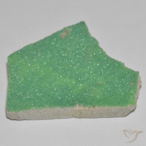 Druzy Variscite Verde chiaro naturale da 16.92 ct, Taglio a fantasia, Opaco