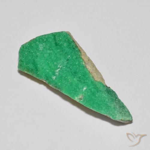 12.10ct Naturale Verde brillante Druzy Variscite, Taglio a fantasia, Opaco