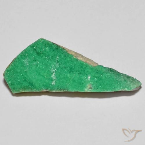Druzy Variscite Verde brillante naturale da 12.10 ct, Taglio a fantasia, Opaco