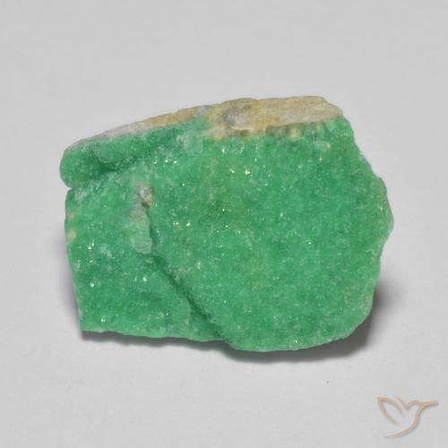 5.44ct Naturale Menta verde Druzy Variscite, Taglio a fantasia, Opaco