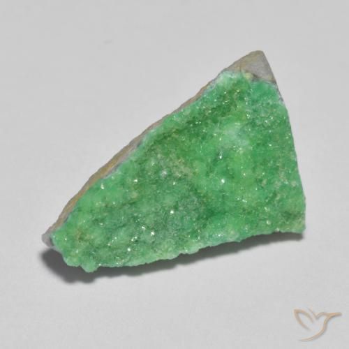 4.05ct Naturale Trifoglio verde Druzy Variscite, Taglio a fantasia, Opaco