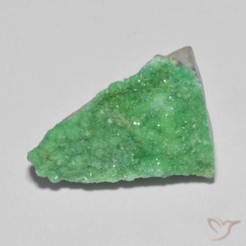 Druzy Variscite Trifoglio verde naturale da 4.05 ct, Taglio a fantasia, Opaco