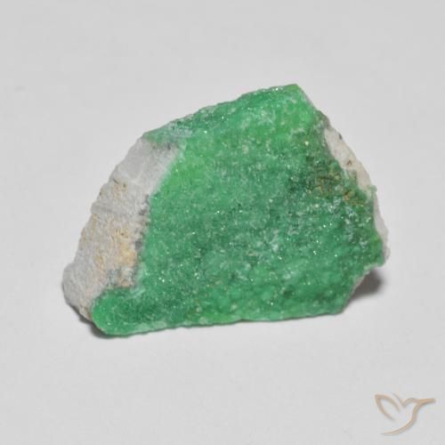 5.57ct Naturale Verde medio Druzy Variscite, Taglio a fantasia, Opaco