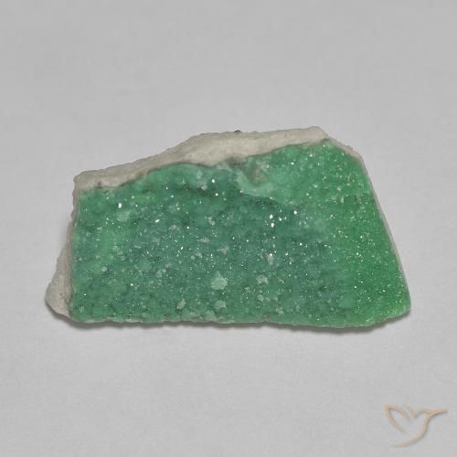 3.73ct Naturale Verde medio Druzy Variscite, Taglio a fantasia, Opaco