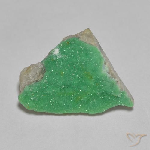 4.35ct Naturale Verde giallastro Druzy Variscite, Taglio a fantasia, Opaco
