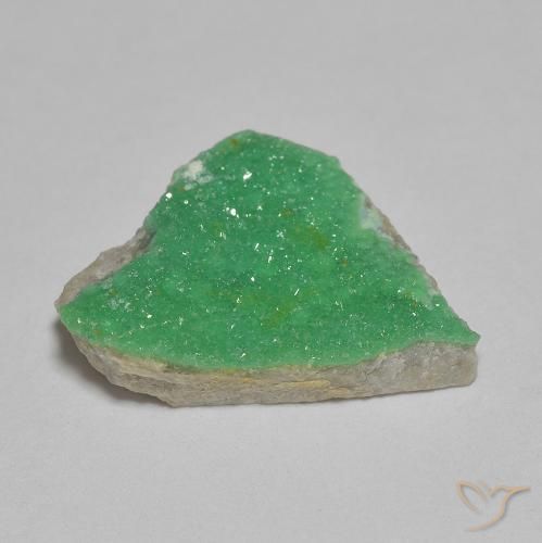 Druzy Variscite Verde giallastro naturale da 4.35 ct, Taglio a fantasia, Opaco