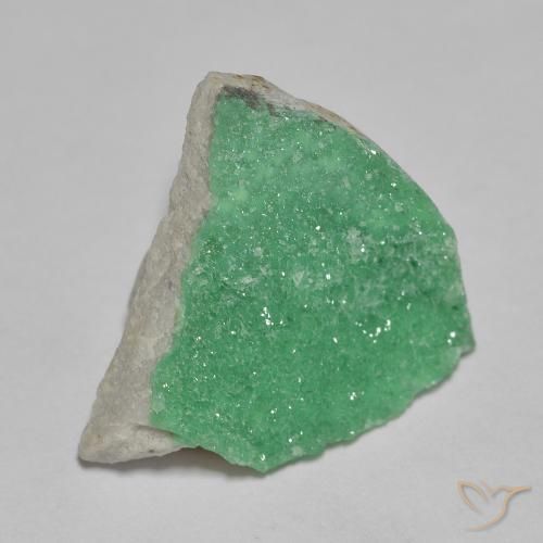 Druzy Variscite Verde giallastro naturale da 4.16 ct, Taglio a fantasia, Opaco
