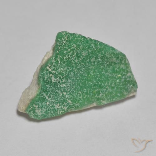 Druzy Variscite Verde Basilico Chiaro naturale da 4.24 ct, Taglio a fantasia, Opaco