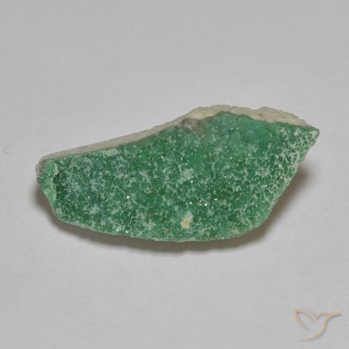 3.29ct Naturale Verde medio Druzy Variscite, Taglio a fantasia, Opaco