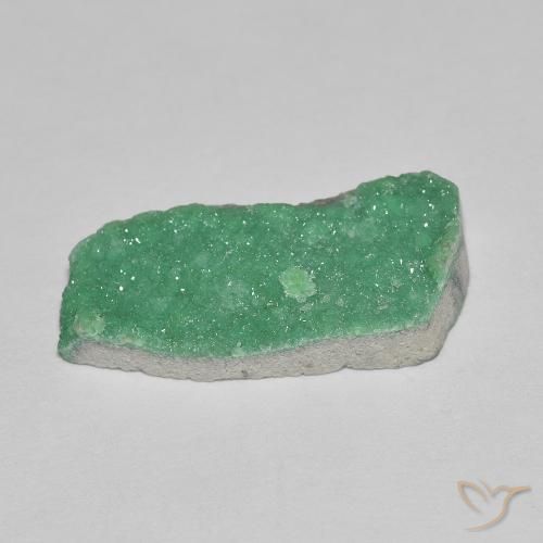 Druzy Variscite Verde brillante naturale da 3.88 ct, Taglio a fantasia, Opaco