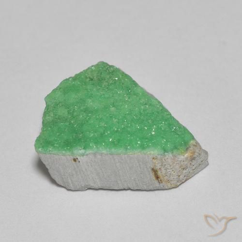 Druzy Variscite Verde chiaro di trifoglio naturale da 4.23 ct, Taglio a fantasia, Opaco