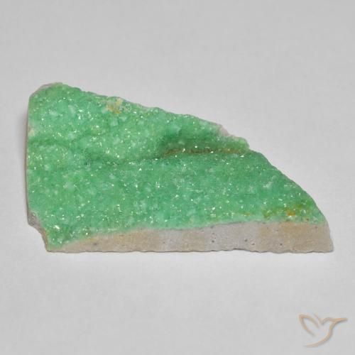 Druzy Variscite Verde giallastro naturale da 10.71 ct, Taglio a fantasia, Opaco