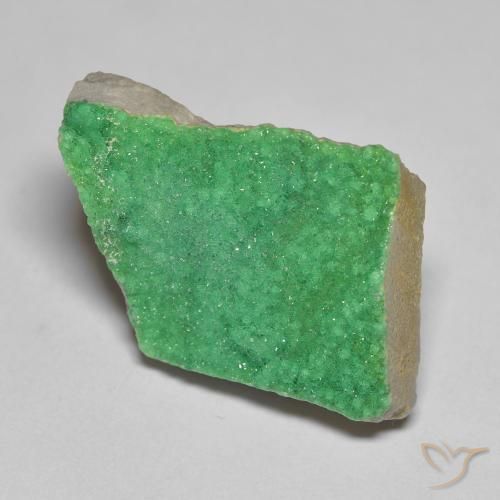 Druzy Variscite Verde giallastro naturale da 14.38 ct, Taglio a fantasia, Opaco