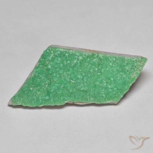 12.49ct Naturale Trifoglio verde Druzy Variscite, Taglio a fantasia, Opaco