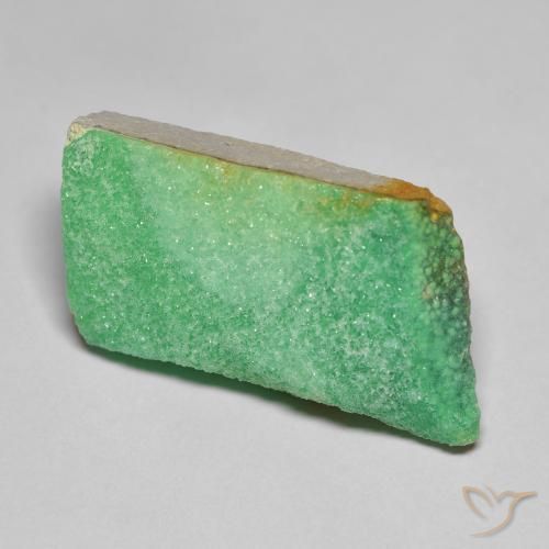 Druzy Variscite Verde giallastro naturale da 13.47 ct, Taglio a fantasia, Opaco