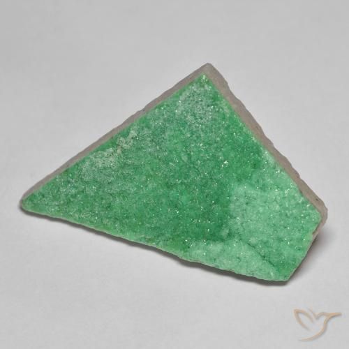 9.28ct Naturale Trifoglio verde Druzy Variscite, Taglio a fantasia, Opaco