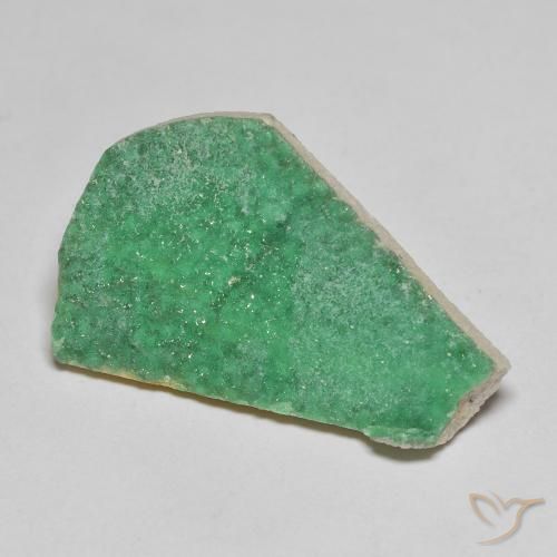 9.16ct Naturale Verde medio Druzy Variscite, Taglio a fantasia, Opaco