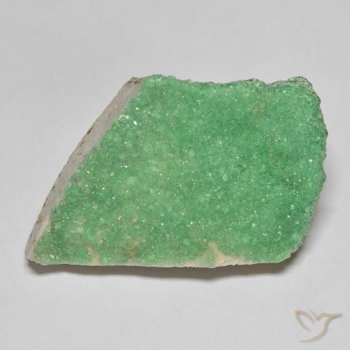 Druzy Variscite Verde chiaro di trifoglio naturale da 18.05 ct, Taglio a fantasia, Opaco