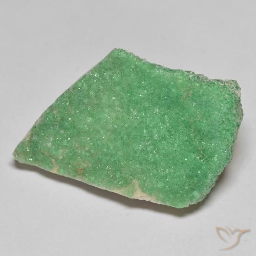 Druzy Variscite Verde chiaro di trifoglio naturale da 18.05 ct, Taglio a fantasia, Opaco