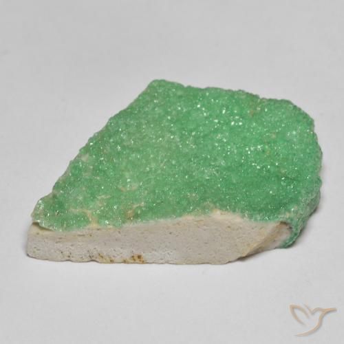 Druzy Variscite Verde chiaro di trifoglio naturale da 18.05 ct, Taglio a fantasia, Opaco