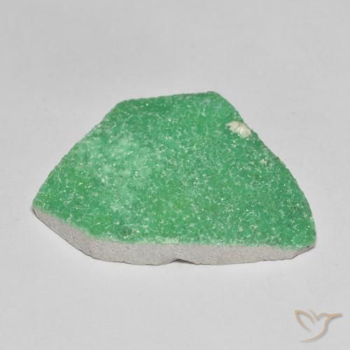 Druzy Variscite Menta verde naturale da 13.77 ct, Taglio a fantasia, Opaco