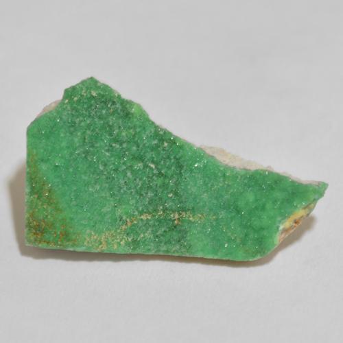 7.78ct Naturale Verde intenso della felce Druzy Variscite, Taglio a fantasia, Opaco