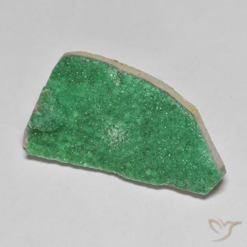11.70ct Naturale Menta verde Druzy Variscite, Taglio a fantasia, Opaco
