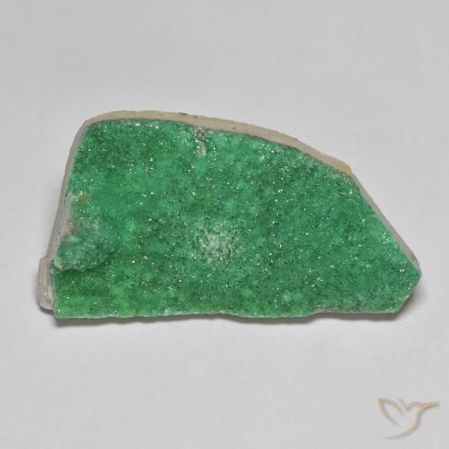 Druzy Variscite Menta verde naturale da 11.70 ct, Taglio a fantasia, Opaco