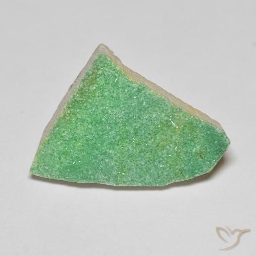 11.36ct Naturale Verde chiaro Druzy Variscite, Taglio a fantasia, Opaco