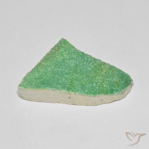 Druzy Variscite Verde chiaro naturale da 11.36 ct, Taglio a fantasia, Opaco