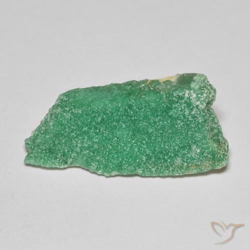 8.79ct Naturale Trifoglio Verde Druzy Variscite, Taglio a fantasia, Opaco