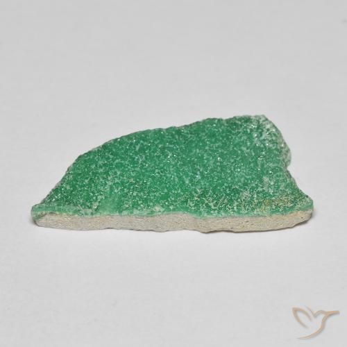 Druzy Variscite Trifoglio Verde naturale da 8.79 ct, Taglio a fantasia, Opaco