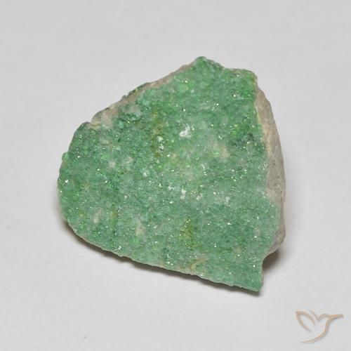 Druzy Variscite Verde giallastro pallido naturale da 8.12 ct, Taglio a fantasia, Opaco