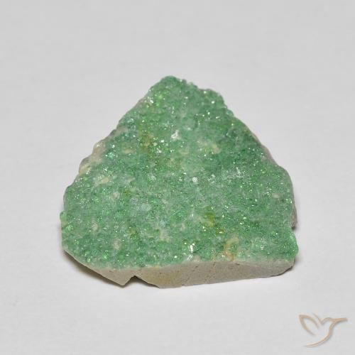 Druzy Variscite Verde giallastro pallido naturale da 8.12 ct, Taglio a fantasia, Opaco