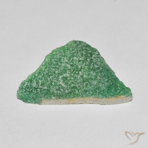 Druzy Variscite Trifoglio Verde naturale da 7.45 ct, Taglio a fantasia, Opaco