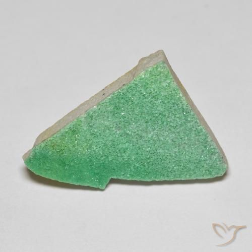 7.59ct Naturale Trifoglio verde Druzy Variscite, Taglio a fantasia, Opaco