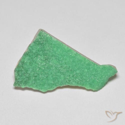 7.61ct Naturale Trifoglio verde Druzy Variscite, Taglio a fantasia, Opaco