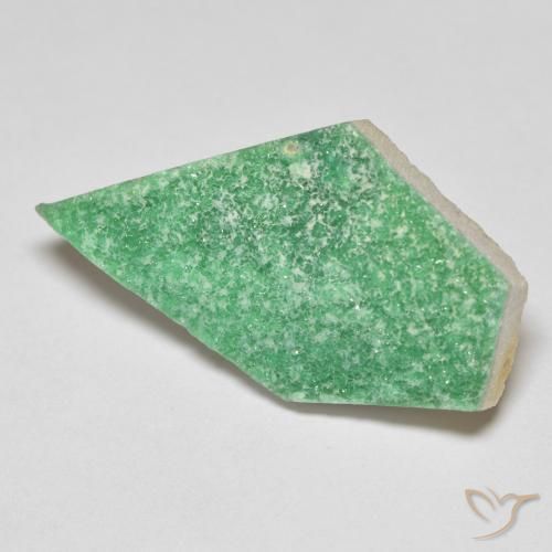 Druzy Variscite Trifoglio verde naturale da 11.69 ct, Taglio a fantasia, Opaco