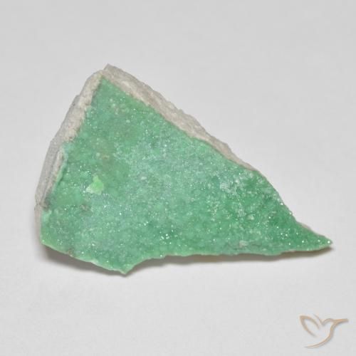 9.85ct Naturale Verde medio Druzy Variscite, Taglio a fantasia, Opaco