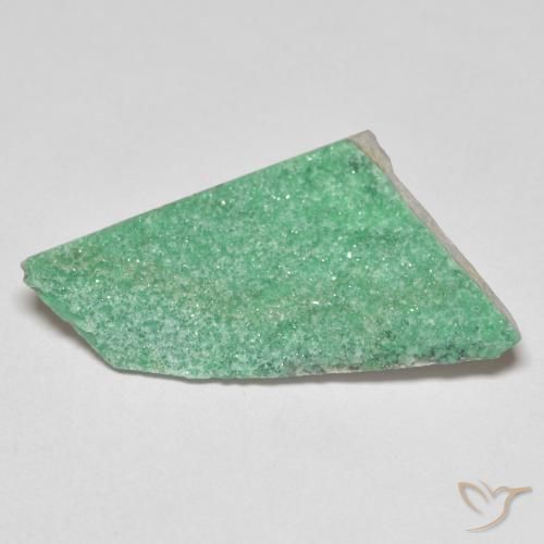 8.04ct Naturale Verde medio Druzy Variscite, Taglio a fantasia, Opaco