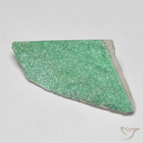 Druzy Variscite Verde medio naturale da 8.04 ct, Taglio a fantasia, Opaco