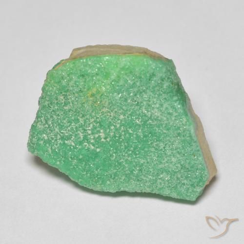 Druzy Variscite Verde giallastro naturale da 11.46 ct, Taglio a fantasia, Opaco