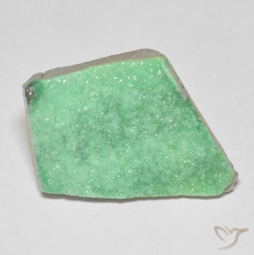 Druzy Variscite Verde chiaro naturale da 10.42 ct, Taglio a fantasia, Opaco