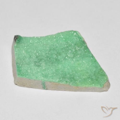 Druzy Variscite Verde chiaro naturale da 10.42 ct, Taglio a fantasia, Opaco