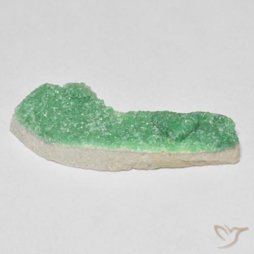 Druzy Variscite Verde giallastro naturale da 6.22 ct, Taglio a fantasia, Opaco