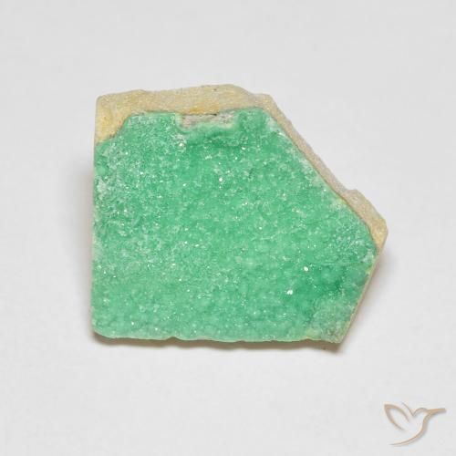 Druzy Variscite Menta verde naturale da 6.07 ct, Taglio a fantasia, Opaco