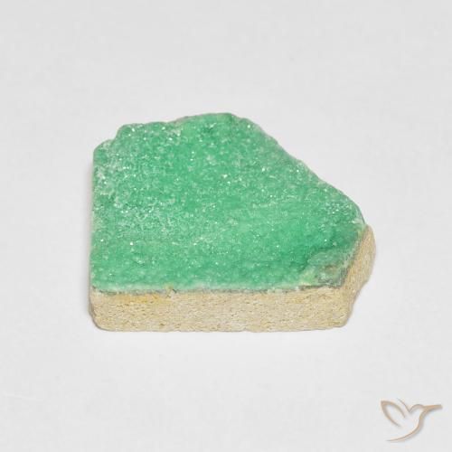 Druzy Variscite Menta verde naturale da 6.07 ct, Taglio a fantasia, Opaco